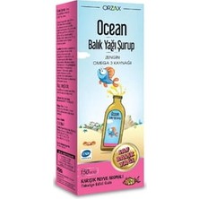 Ocean Balık Yağı Şurubu 150 ml Karışık Meyve Aromalı ( 1 Adet )
