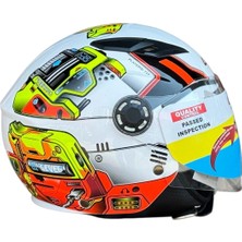 Motohat Crn Çocuk Kask ECE22.06 Belgeli (Çanta ve Stıcker Hediyeli)