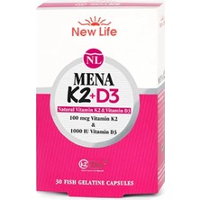 New Life Mena K2+D3 30 Kapsül ( 1 Adet )