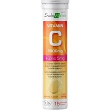 Suda Vitamin C 1000 Mg +Zinc 5 Mg 15 Efervesan Tablet ( 1 Adet )