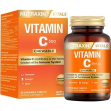 Nutraxin Vitamin C 500 Mg 30 Çiğneme Tablet ( 1 Adet )