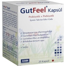Gutfeel Probiotik + Prebiotik 20 Kapsül ( 1 Adet )