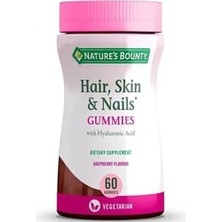 Nature's Bounty Hair, Skin & Nails With Hyaluronic Acid 60 Gummies ( 1 Adet )