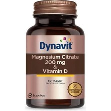 Dynavit Magnezyum Sitrat 200 & Vit D 60 Tablet ( 1 Adet )