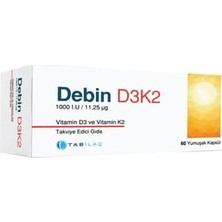 Debin D3K2 60 Yumuşak Kapsül ( 1 Adet )