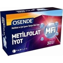 Osende Metilfolat Iyot 30 Dil Altı Tablet ( 1 Adet )
