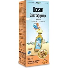 Ocean Balık Yağı Şurubu 150 ml Portakal Aromalı ( 1 Adet )
