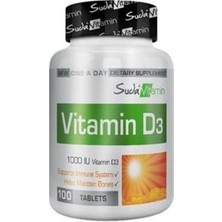 Suda Vitamin Vitamin D3 1000 Iu 100 Tablet ( 1 Adet )