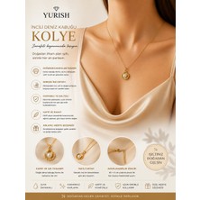Yurish Kadın Gold Incili Midye Kolye
