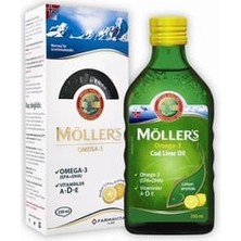 Möller's Balık Yağı Şurubu Limon Aromalı 250 ml ( 1 Adet )
