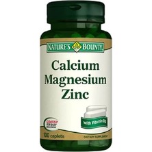 Nature's Bounty Calcium Magnesium Zinc+D3 100 Tablet ( 1 Adet )