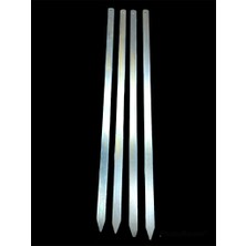 Runaway 50 cm Geniş Yassı Metal Adana Kebap Şişi - Dayanıklı Mangal Gereci