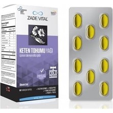 Zade Vital Keten Tohumu Yağı 60 Kapsül ( 1 Adet )