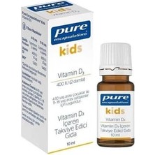 Pure Kids Vitamin D3 400 Iu Damla 10 ml ( 1 Adet )