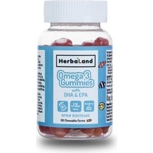 Herbaland Gummies Omega-3  Dha & Epa 60 Çiğnenebilir Form ( 1 Adet )