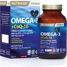 Nutraxin Omega-3 + Coq-10 60 Softjel ( 1 Adet )