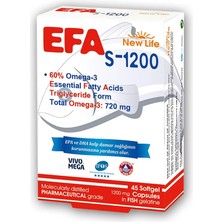 New Life Efa S-1200 Balık Yağı 45 Kapsül ( 1 Adet )