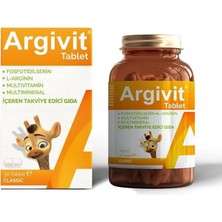 Argivit ( 1 Adet ) 30 Tablet Kapsül İçeren Multivitamin Takviye Edici Gıda Türkiye Menşeli