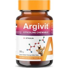 Argivit Sitikolin 30 Çiğneme Tablet ( 1 Adet )