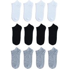 QUALITY WALKING Monochrome Series Patik Çorap 12'li Set