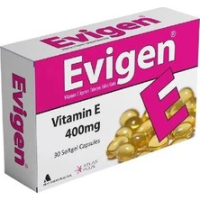 Evigen Vitamin E 400 Mg 30 Yumuşak Kapsül ( 1 Adet )