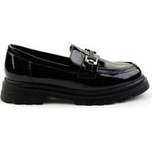 Bambi Siyah  Kadın Loafer Ayakkabı K01179828112
