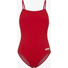 Arena swimsuit Lace Back Solid Kadın Kırmızı Mayo.-