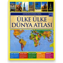 Güncellenmiş Özel Ülke Ülke Dünya Atlası | Fiziki ve Siyasi Dünya Atlası | Coğrafya Kaynak Kitabı | Maks Bilgi Yayınları