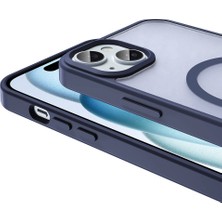 Lyon Tech Apple iPhone 13 / iPhone 14 Uyumlu Zore Sio M-Safe Kılıf – Mat Sert Pc Arka Yüzeyli, Kamera Korumalı Kapak