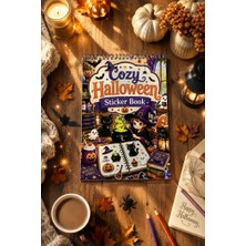 Birikiyedi Cozy Halloween Sticker Book-8 Sayfa /cadılar Bayramı Sticker Kitabı /a5 Sticker Defteri/ Planlayıcı, Journal ve
