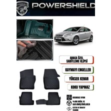POWERSHIELD Ford Focus 2014-2018 Uyumlu Araca Özel Premium 5D Havuzlu Oto Paspas Takımı