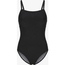 Arena solid Swimsuit Lightdrop Back Kadın Siyah Mayo.-