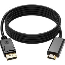 Justlink 4K Displayport To HDMI Görüntü Kablosu - 1.8 Metre - Displayport Erkek'ten HDMI Erkek'e Ultra Hd Dönüştürücü KABLO-JL-D1011K