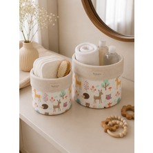 Drsn Ticaret Nünüco Atelier 2'li Çok Amaçlı Bebek Odası Düzenleyici Sepet