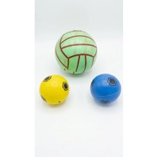 Bir Büyük 2'li Küçük Top Plastik Futbol Top Seti