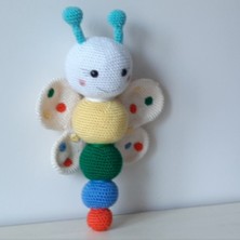 Nildamigurumi Amigurumi Örgü Oyuncak Renkli Kelebek