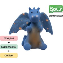 Tikiri Organik Kauçuk Diş Kaşıyıcı ve Banyo Oyuncağı-Bad Mid Night Dragon