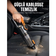 Mercora Tech Kompakt Kablosuz Süpürge Güçlü Çekiş ve Düşük Ses Seviyesi