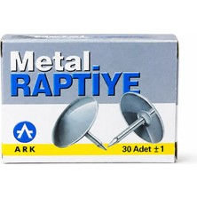Ark Metal Raptiye 30 Adet Paslanmaz Metal Raptiye Mantar Pano Raptiyesi