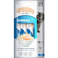 M-Pets Creamy Tüy Yumağı Önleyici Krema Kedi Ödül Maması 4*15 gr