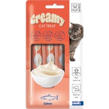 M-Pets Creamy Somonlu Krema Kedi Ödül Maması 4*15 gr