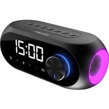 AyrStore Mikado Md-W7 1200MAH 5W Siyah Bluetooth Alarmlı Saat Speaker