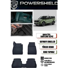 POWERSHIELD Ford Tourneo Courier 2024 ve Sonrası Uyumlu Premium Araca Özel 5D Havuzlu Oto Paspas Takımı