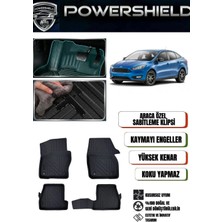 POWERSHIELD Ford Focus 2011-2014 Uyumlu Araca Özel Premium 5D Havuzlu Oto Paspas Takımı