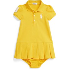 Polo Ralph Lauren Sarı Kız Bebek Elbise