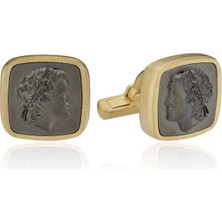 Melie Jewelry Marcus Kare 925 Ayar Gümüş Erkek Kol Düğmesi