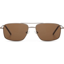 Cerruti 1881 Cr 80049 C3 Dikdörtgen Mat Gri Metal Erkek Güneş Gözlüğü