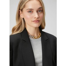  club gold silver satine çift renk kadın kolye