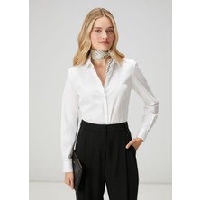  club slim fit non-ıron kırık beyaz gömlek