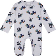 Antebies Inşaat Ekibi Desenli Unisex Bebek Tulum